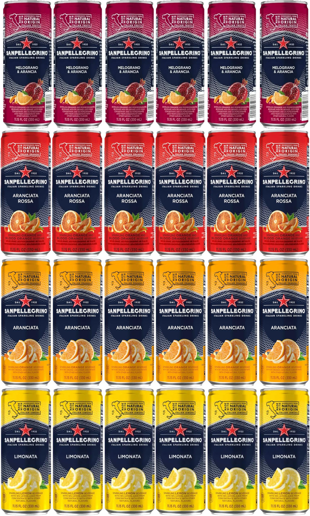 Sparkling Water Variety 4 Flavors 24 Pack F8967