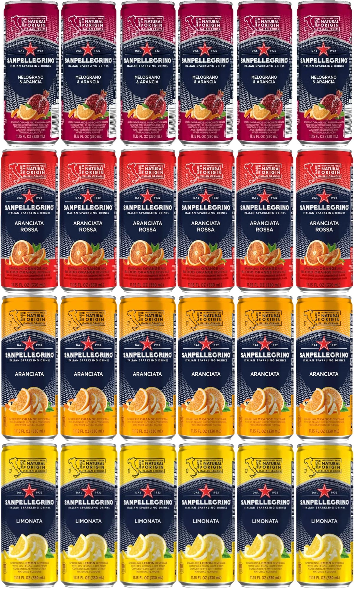 Sparkling Water Variety 4 Flavors 24 Pack F8967